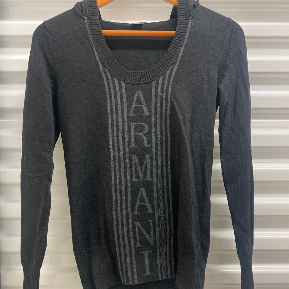 Armani sweater with a hoodie